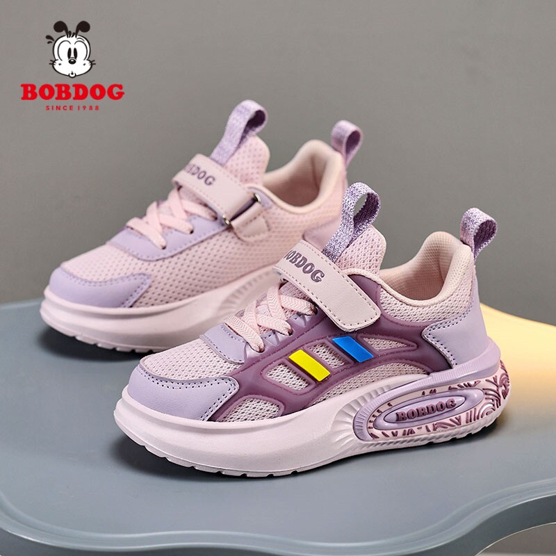巴布豆女童鞋子春秋季2025年新款老爹鞋小女孩运动鞋儿童网鞋男童