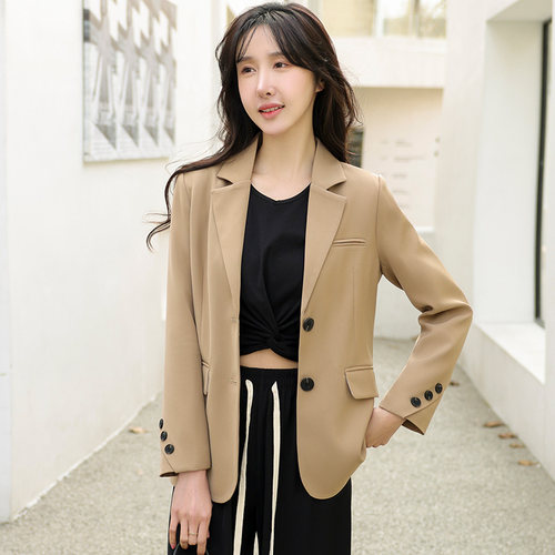 咖色新款西装外套女外套