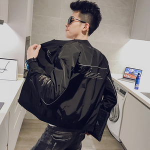 春秋季外套男潮流韩版修身夹克2023新款青年休闲百搭褂子外穿衣服