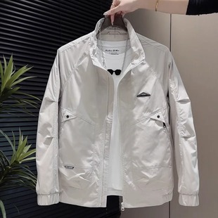 新款 外套痞帅韩版 立领夹克男士 潮流百搭工装 潮牌上衣 时尚 2025秋季