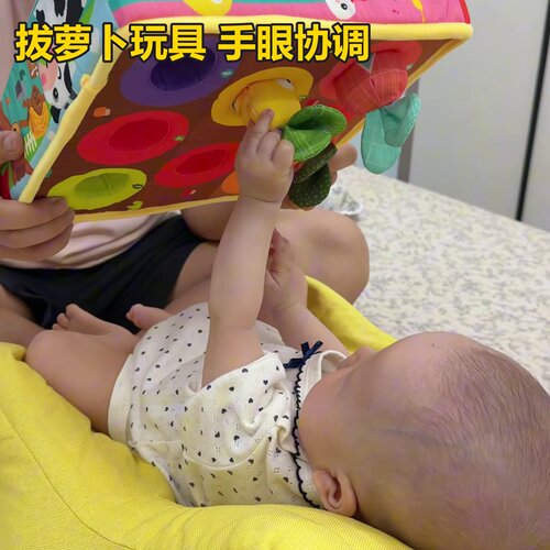 拔萝卜玩具锻炼手指精细动作手眼协调早教母婴好物可啃网红同款