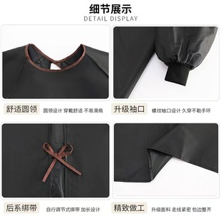 围裙厨房家用卡通防油围腰 做饭餐饮罩衣加厚工作围裙防水围裙长袖