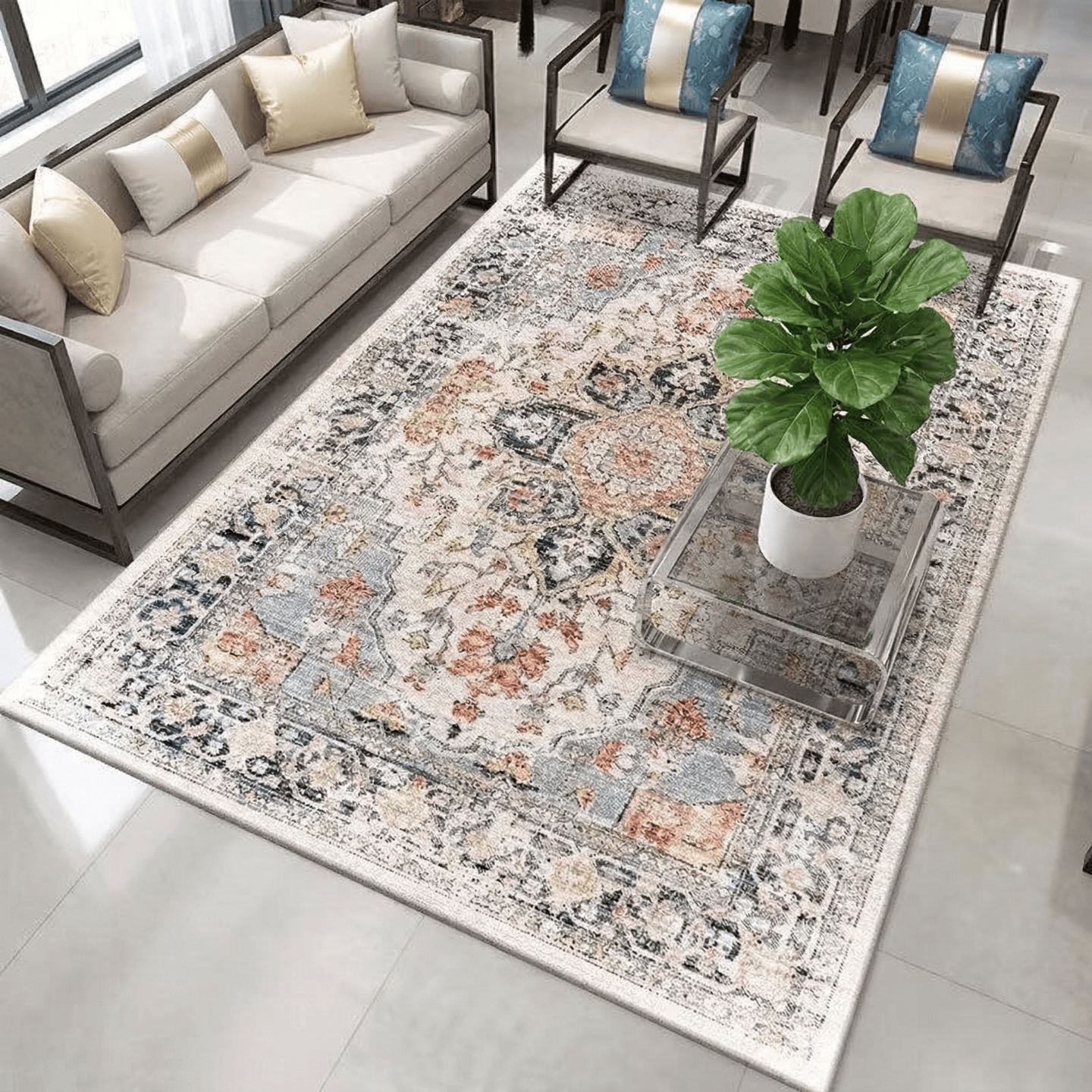 波西米亚客厅地毯复古波斯民族风地毯地垫卧室沙发茶几地毯 - 居家家旗舰店出品