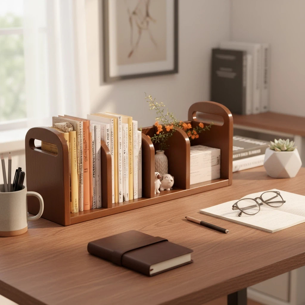 办公室整理架桌上储物架