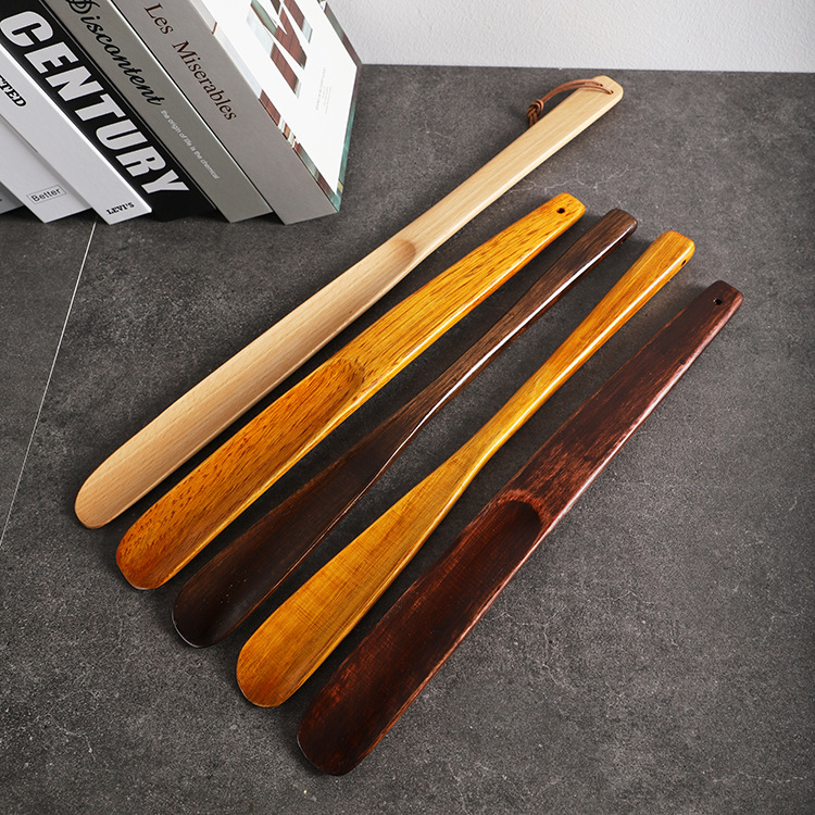 实木鞋拔子长柄家用提鞋器