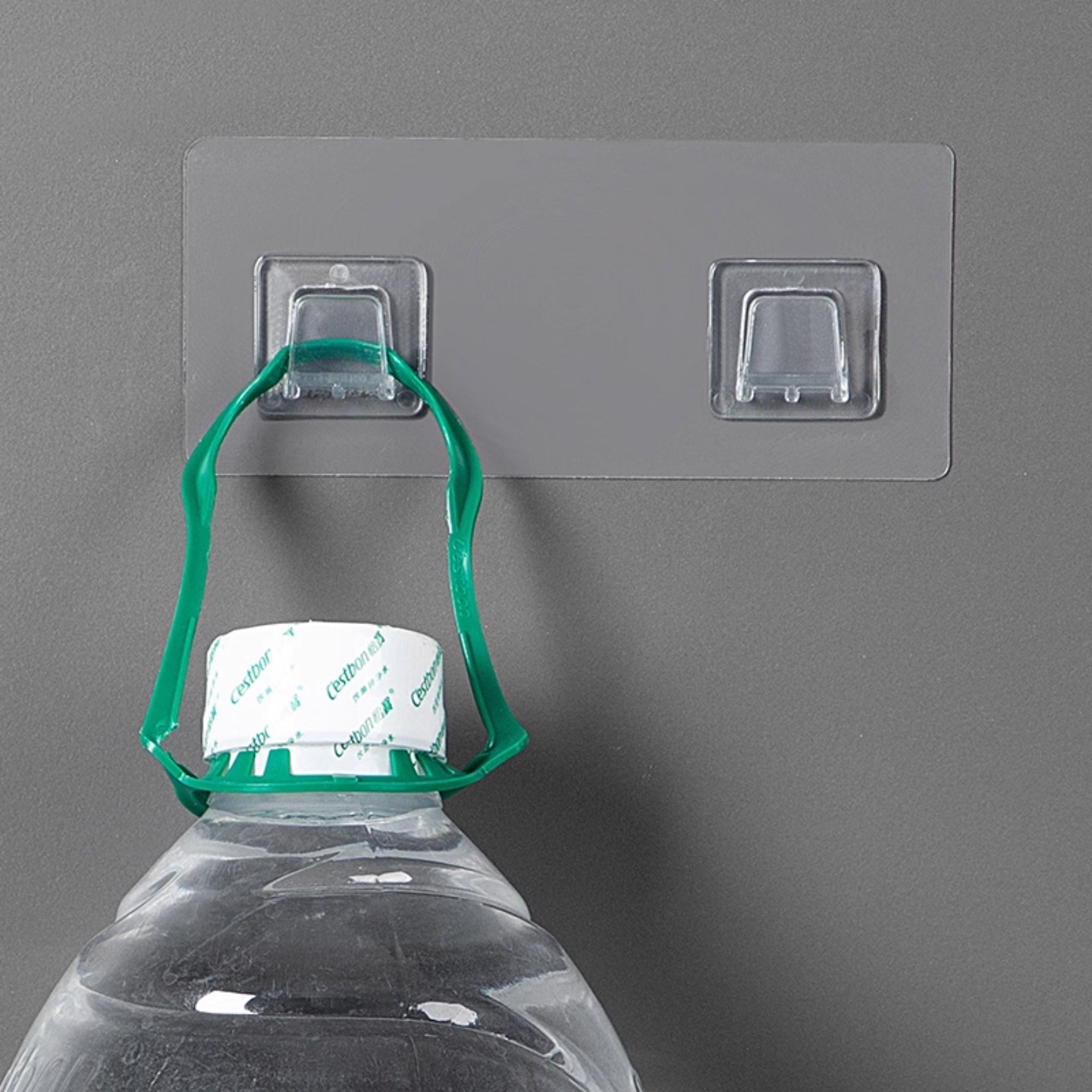 居家家强力挂钩透明卡扣粘胶免打孔无痕贴片浴室墙贴备用胶粘钩