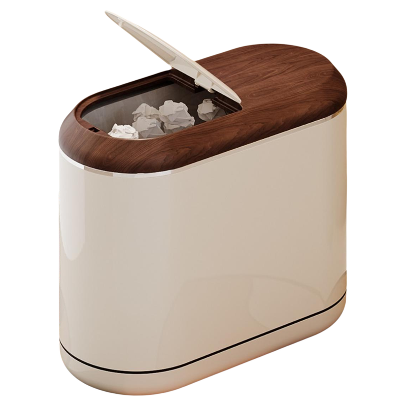 高颜值卫生间夹窄缝垃圾桶中古风家用客厅厕所大号容量带盖带轮篓,家庭/个人清洁工具,垃圾桶,淘宝优惠券,粉丝福利购,淘宝优惠卷