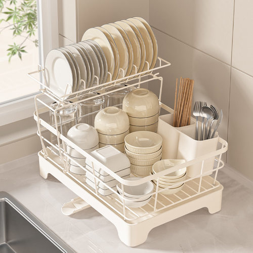 架子沥水碗架家用碳钢放碗碟收纳