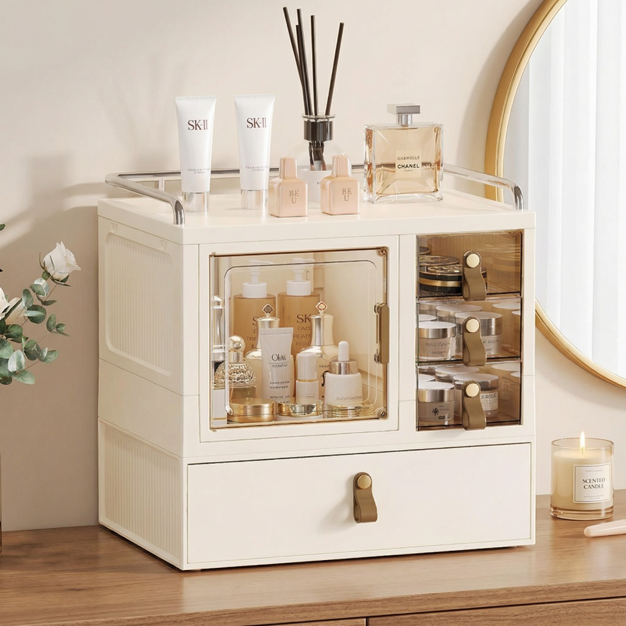 护肤品置物架化妆品桌面收纳盒