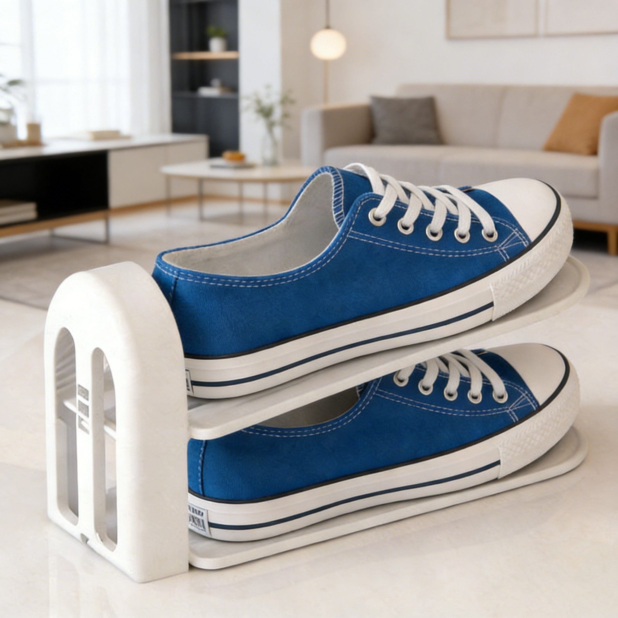 可调节鞋子鞋柜收纳神器双倍空间折叠放鞋架分层隔板简易双层鞋架,收纳整理,鞋子收纳架,淘宝优惠券,粉丝福利购,淘宝优惠卷