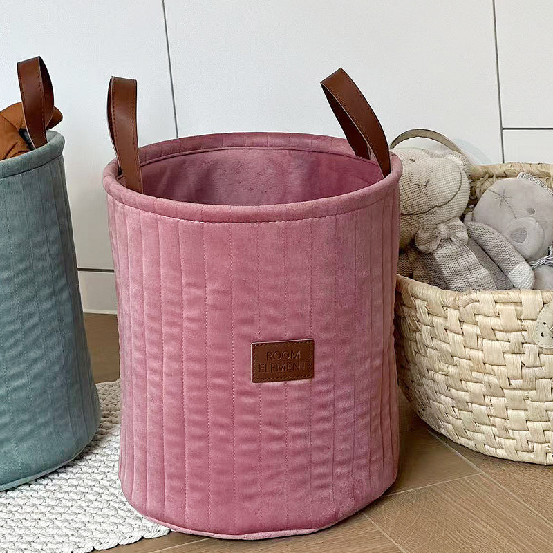 绗缝加厚布艺可水洗折叠手提