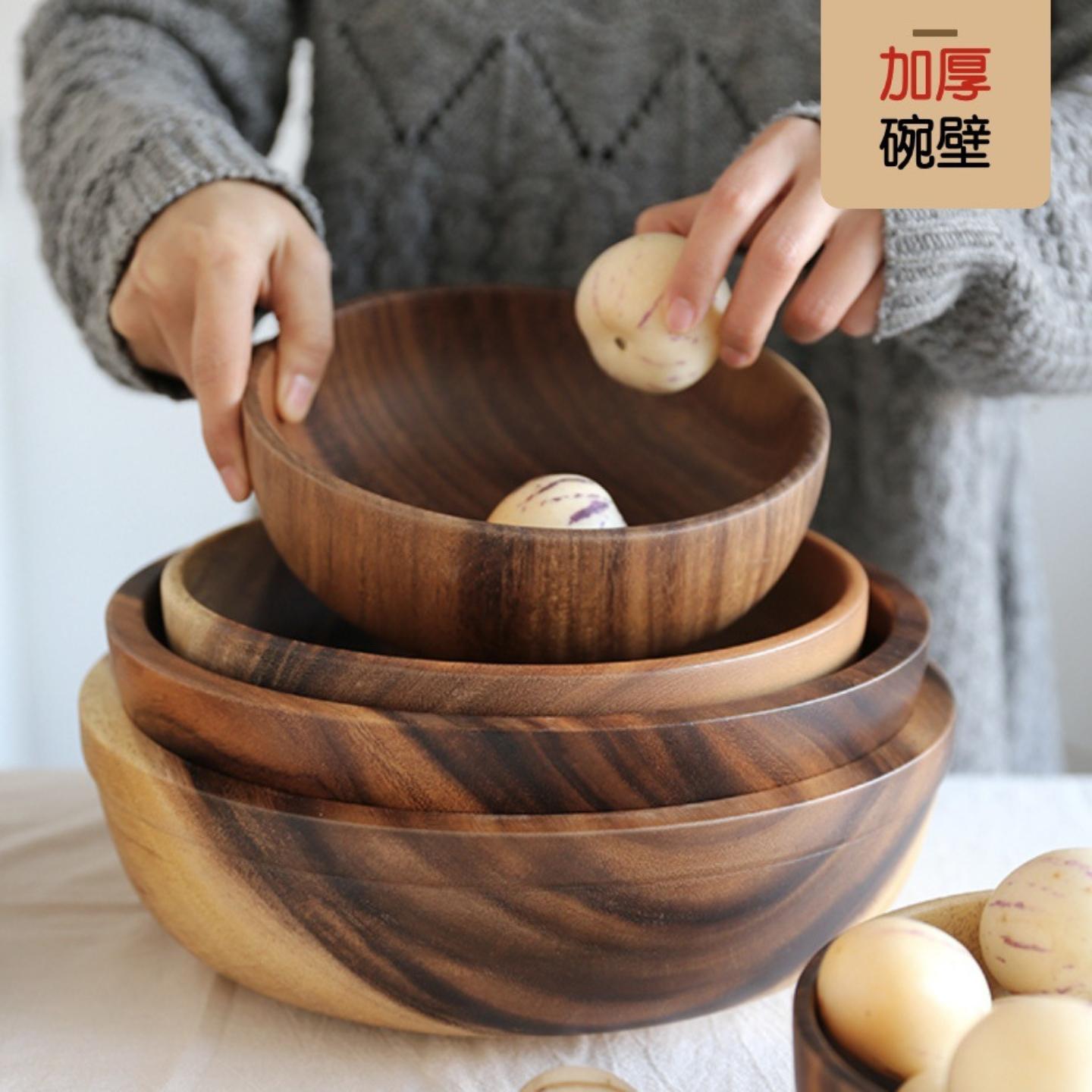 整木碗家用相餐具加厚