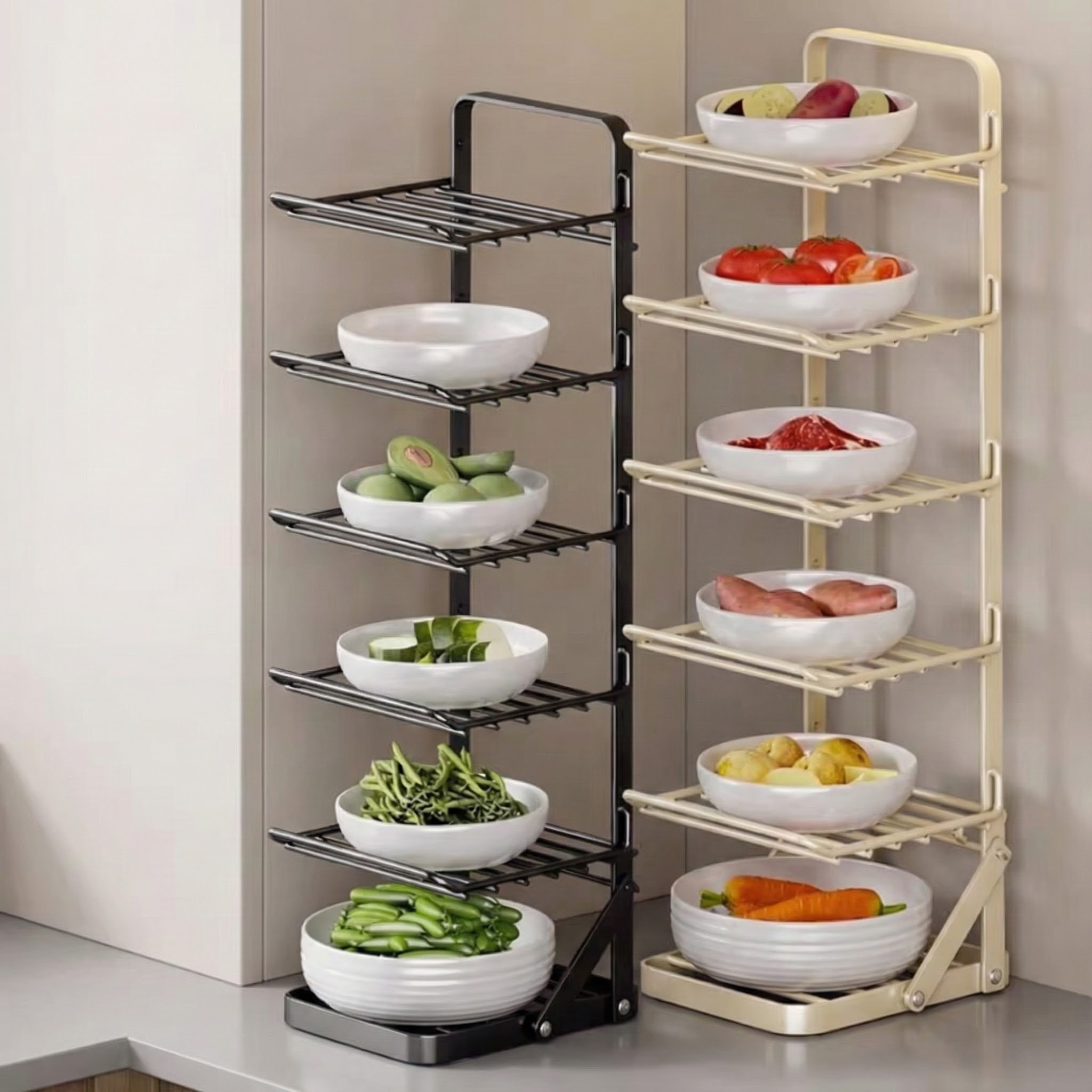 厨房家用折叠式置物架多功能备菜