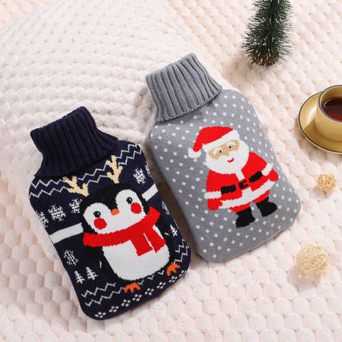 居家家家用圣诞热水袋注水卡通