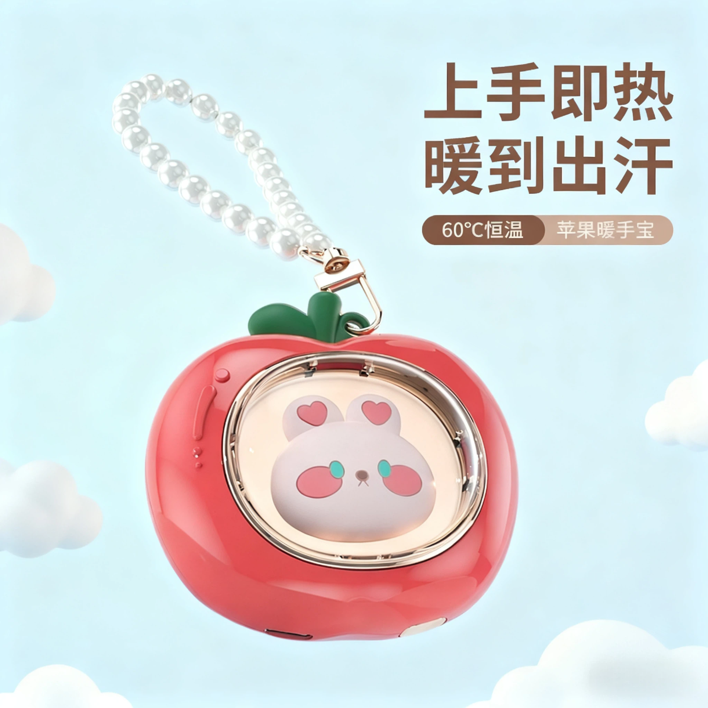 新款可爱柿子暖手宝暖宝宝便携式