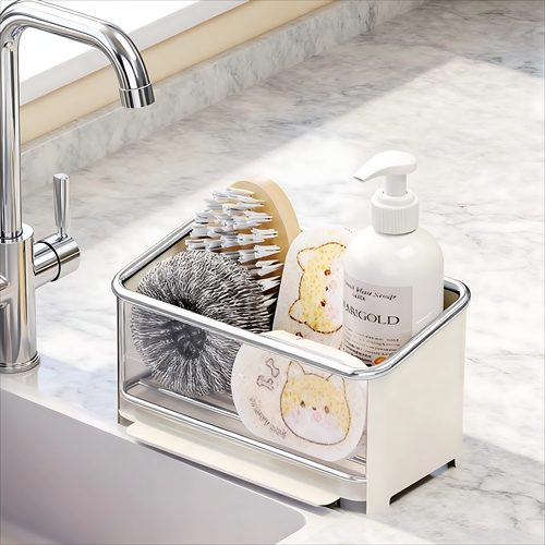 厨房沥水架水槽边海绵抹布台面