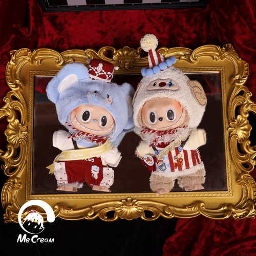 labubu坐姿一二三代马戏团系列