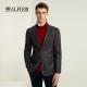 Alfieri艾法利秋冬100%羊毛保暖休闲通勤单西男修身 外套 商务西装