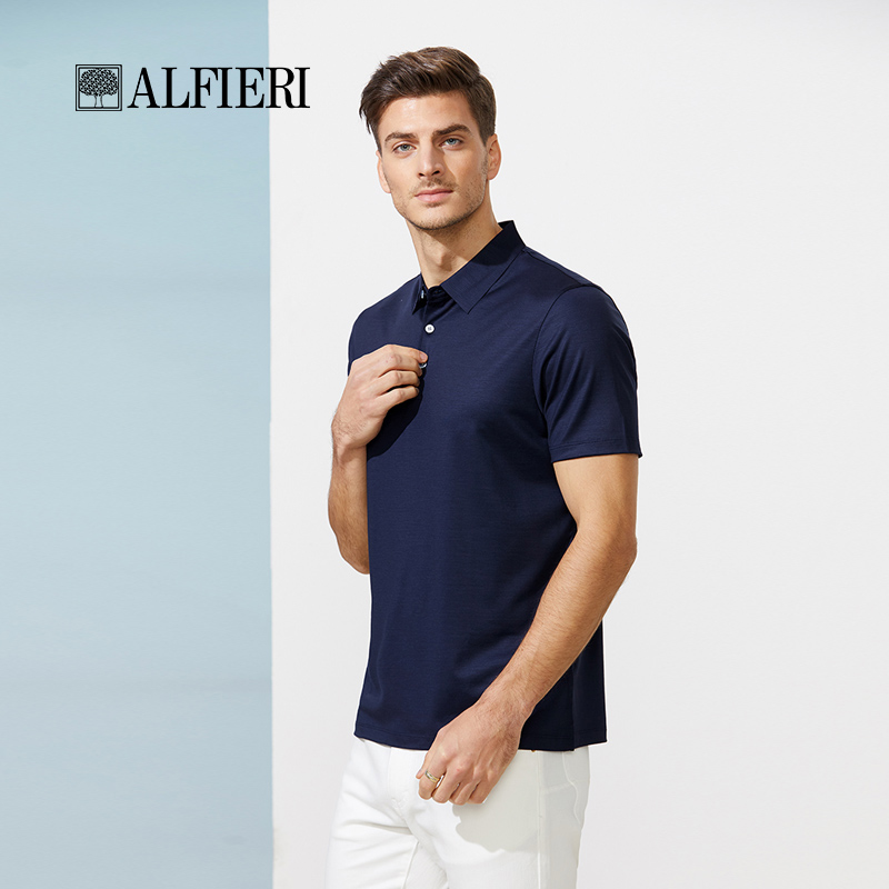 艾法利男士休闲短袖T恤纯色