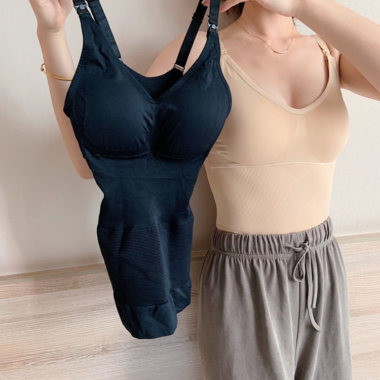 收腹吊带女哺乳背心束腰塑身内衣哺乳吊带