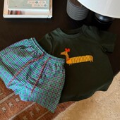 子宝宝夏装 五分裤 2026新款 休闲女童格子短裤 潮 洋气时髦美式 男童裤