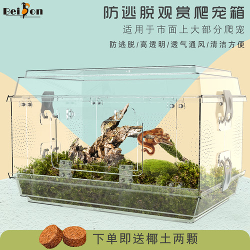 养蛇专用箱爬虫箱爬宠造景亚克力