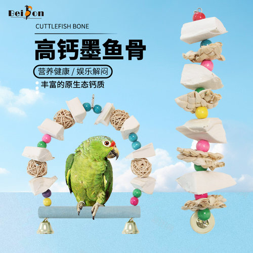 贝松鹦鹉墨鱼骨健康补钙磨喙解闷