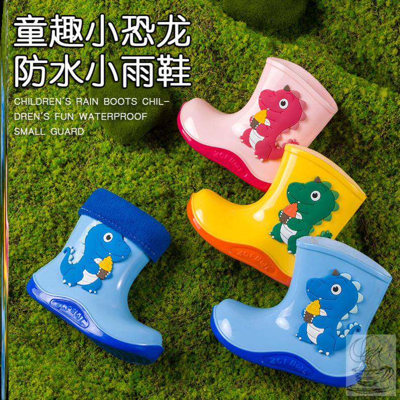 CHILDRENS RAIN BOOTS NEW CARTOON WATERPROOF MENS AND WOMENS SMALL AND MEDIUM-SIZED CHILDRENS BABY RUBBER SHOES RAIN BOOTS KINDERGARTEN WEAR A SHORT TUBE