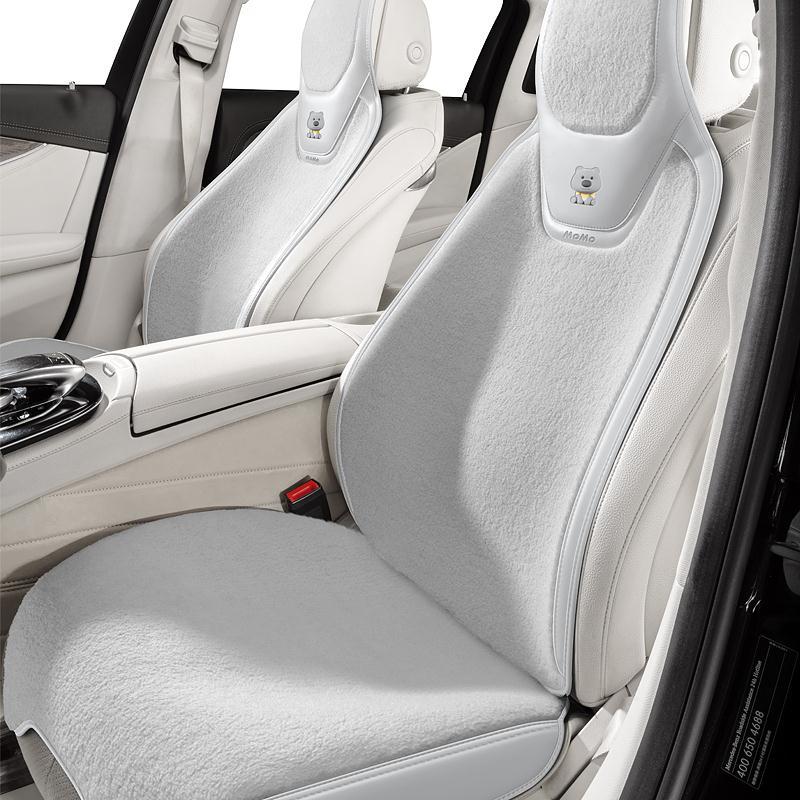 冬季短毛绒汽车坐垫大众polo宝来现代ix35朗动新胜达保暖半包座套