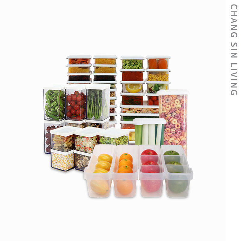 进口冰箱收纳储物盒塑料省空间保鲜组合套装韩国食物分装整理盒子