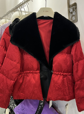 童心装新中式洋气翻领保暖羽绒服外套(环保毛领不可拆卸)YJN-0416