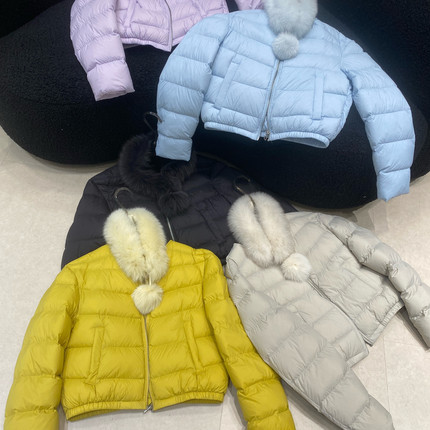 童心家法式休闲宽松保暖羽绒服外套(配可拆真狐狸毛毛领)1112