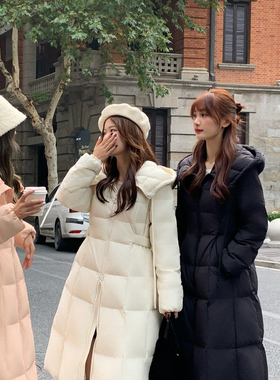 童心家2025在逃公主收腰显瘦休闲舒适长款保暖羽绒服外套99801