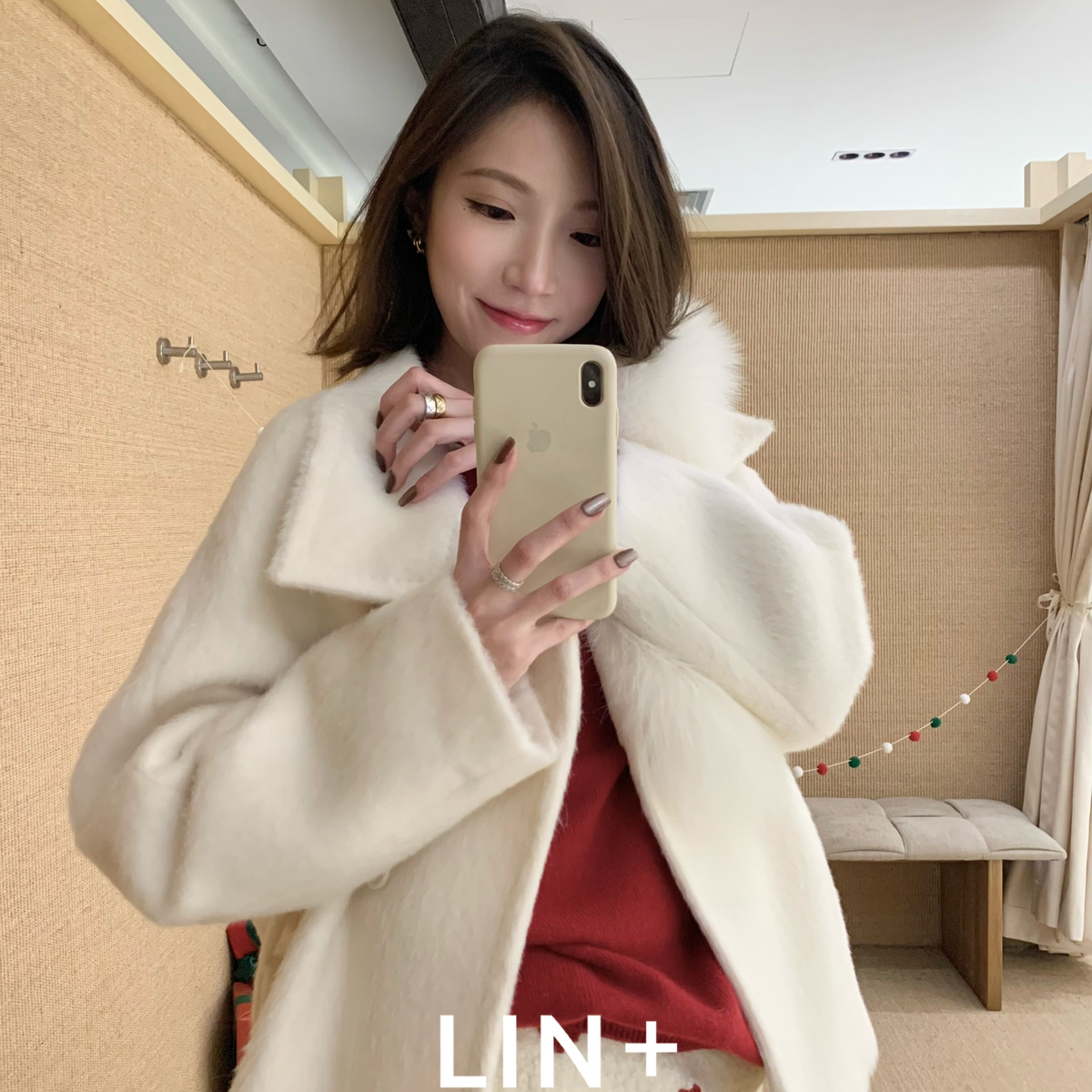 童心质加厚羊毛外套(配腰绳)（含60澳毛）(40苏丽阿尔巴卡)YU1