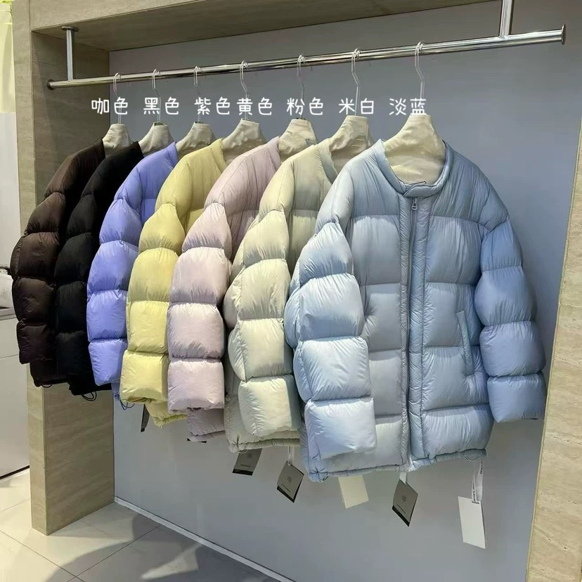 童心冬上新圆领云朵泡芙中长款加厚保暖羽绒服外套443322