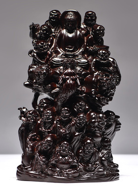 唐趣黑檀木祝福新中式客厅