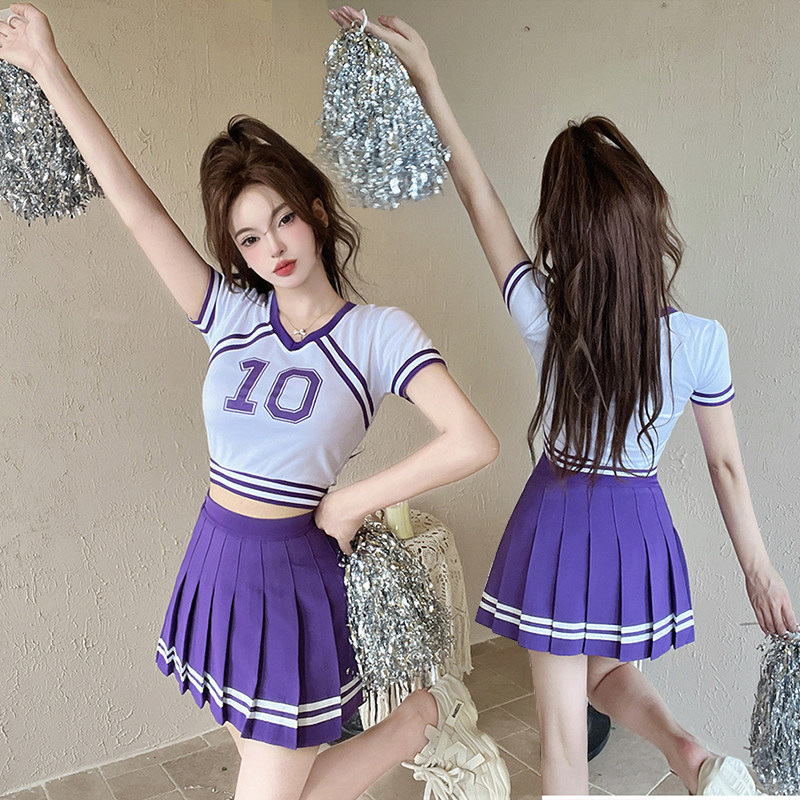 啦啦操比赛服装拉拉队学生运动会健美操舞台演出服足球宝贝欧洲杯
