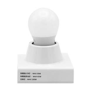 公牛灯座e27灯头底座灯螺纹口陶瓷led灯泡防水明装线盒插座