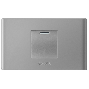 公牛G04灰色118型九孔开关插座组合模块家用暗装大中小号多孔面板