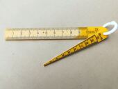 楔形塞尺间隙孔径尺塑料锥形尖角塞尺 斜度规改锥高精度加长