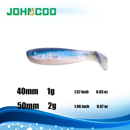 苦茶软饵3D小胖鱼双色t尾1g2g假饵路亚饵鳜鱼鲈鱼鲶鱼黑坑双色t