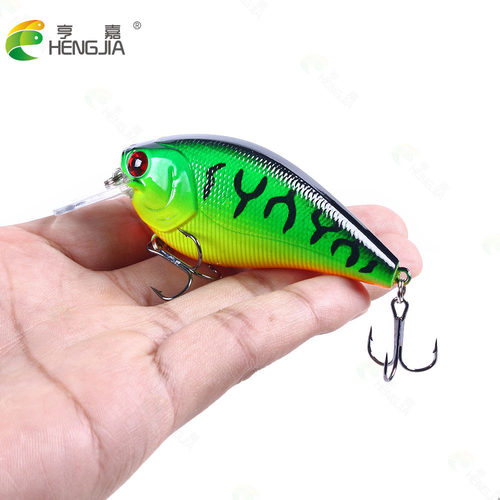 苦茶HENGJIA亨嘉渔具摇滚胖子假饵8.5cm15g噪音仿生鱼饵6色浮水路