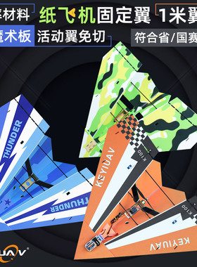 纸飞机航模遥控固定翼PP魔术板三角翼竞赛1米滑翔机diy电动耐摔KT