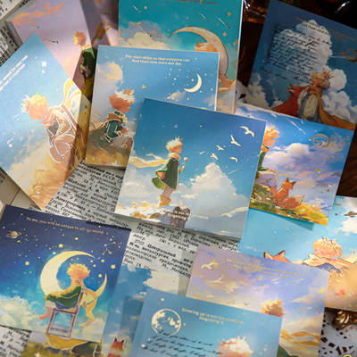 王子便签纸本纸先生烫金素材纸