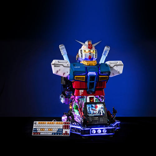 fuxk高达rx-78分体水冷电脑主机