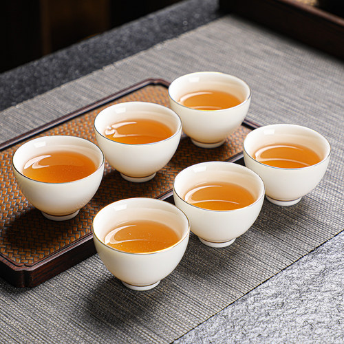 加厚骨瓷功夫茶小茶杯套装