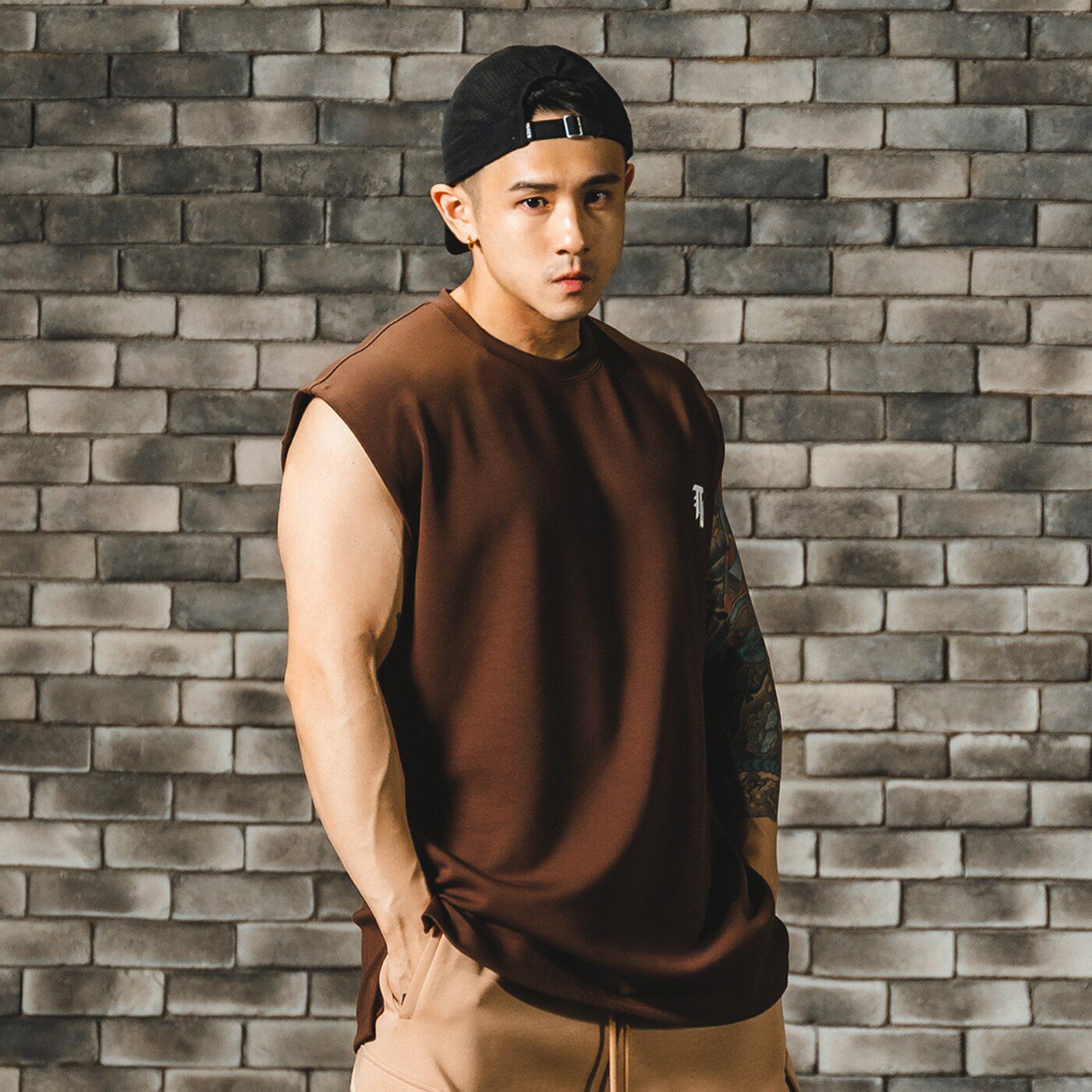 SUMMER SPORTS VESTS MENS LOOSE SHOULDER TOPS SLEEVELESS T-SHIRTS BREATHABLE CASUAL RUNNING TRAINING BASKETBALL GYM CLOTHES