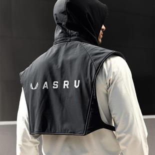 反光训练战术机能马甲运动男士 连帽 夜跑背心步户外骑行多口袋工装