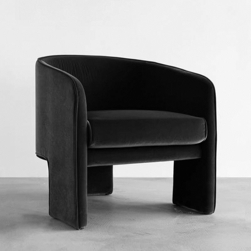 北欧轻奢单人沙发意式现代酒店样板房设计师售楼处洽谈接待休闲椅