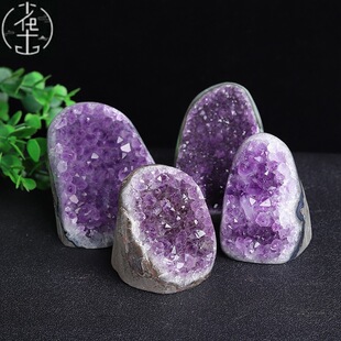 Amethyst Crystal Clusters Stone Uruguay Deep Purple Raw Geod